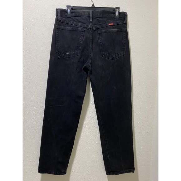 Rustler Men’s Black Denim Jeans 32x30 Straight Leg Cotton Casual Pants - Picture 8 of 11
